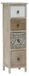 Commode en bois naturel, 4 tiroirs, dimensions : 24 x 24 x 78,5 cm