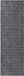 vidaXL - Tapijt - Antraciet - 100 x 250 cm - 100% Polyester - 3 mm - Wasbaar