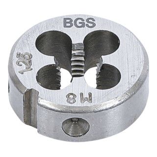 BGS Schroefdraadmatrijs M8 x 1,25 x 25 mm - 1 stuk