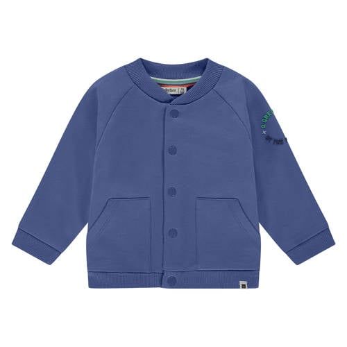 Babyface sweatvest met backprint donkerblauw