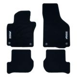 OCC Design autovloermatten op maat, compatibel met Volkswagen Golf Vi (2008-2012), tapijt, velours/polypropyleen, originele bevestiging, antislip achterkant, hakbescherming, 4-delig