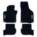 OCC Design autovloermatten op maat, compatibel met Volkswagen Golf Vi (2008-2012), tapijt, velours/polypropyleen, originele bevestiging, antislip achterkant, hakbescherming, 4-delig