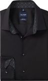 OLYMP No. 6 Six super slim fit chemise - popeline - noir - Repassage facile - Tour de cou : 37 (taille UE : S)