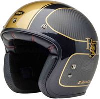 Bell Custom 500 Carbon RSD Checkmate Mat Brillant Noir Or Jethelm - Casque
