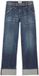 Le Temps des Cerises Jean large jambe Femme W32 Bleu Coton Denim Taille haute Fermeture éclair Uni