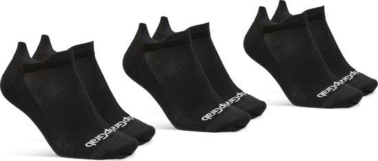 GripGrab Classic No Show Zomer Sokken 3-Pack - Zwart - Maat L (44-47)