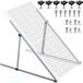 Panneau solaire Support inclinable réglable 114 cm Alliage d'aluminium Pliable