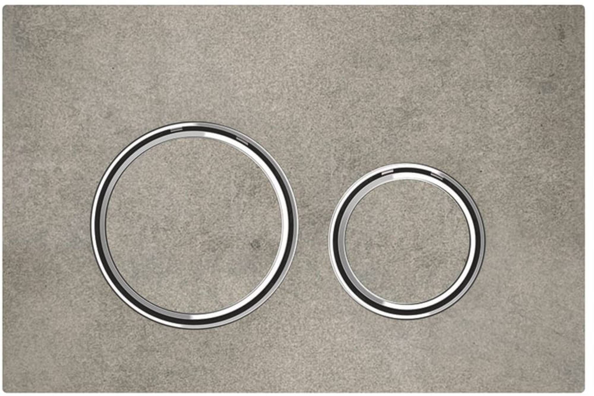 Geberit Sigma 21 drukplaat chroom-betonlook tbv UP720, UP320 en UP300