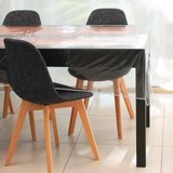Soleil d'ocre Cristal Transparant Rond Tafelkleed