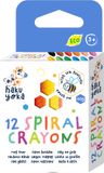 HAKU YOKA Spiraalkrijtjes - 12 Stuks - Multicolor