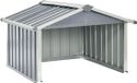vidaXL Overkapping voor robotmaaier 92x97x63 cm staal grijs