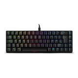 OZONE Mini Gaming Keyboard TACTICAL -OZTACTICALDE- Mechanisch toetsenbord zonder numeriek toetsenbord, Bluetooth, Outemu rode schakelaars, RGB LED-verlichting, stil, lay-out Duits, zwart