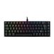 OZONE Mini Gaming Keyboard TACTICAL -OZTACTICALDE- Mechanisch toetsenbord zonder numeriek toetsenbord, Bluetooth, Outemu rode schakelaars, RGB LED-verlichting, stil, lay-out Duits, zwart