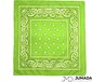 Jumada's Boerenzakdoek - Cowboy Zakdoek - Bandana - Dames - Heren - Limegroen