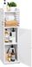 Sans marque Armoire de salle de bain moderne imperméable - Noir Gris Blanc