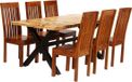 vidaXL Table de salle à manger bois d'acacia et de manguier massif 7 pièces