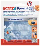 tesa TE58900-00014-02 transparant, 5 gancho's + 8 Tiras Powerstrips Deco, standaard