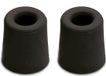 Merkloos Dulimex Stoot rubber Deurstopper - 5x - zwart - rubber - 5 x 4 cm