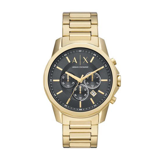 Armani Exchange AX1721 Herenhorloge 44 mm - Goudkleurig - Zwart/Goudkleurig