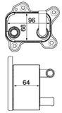 MAHLE CLC 183 000P Oliekoeler BEHR PREMIUM LINE