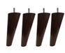 MARGOT Vintage passer Set van 4 mahoniehouten bedpoten, hoogte 17 cm