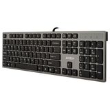 A4Tech KV-300H - Clavier USB QWERTY - Noir/Gris