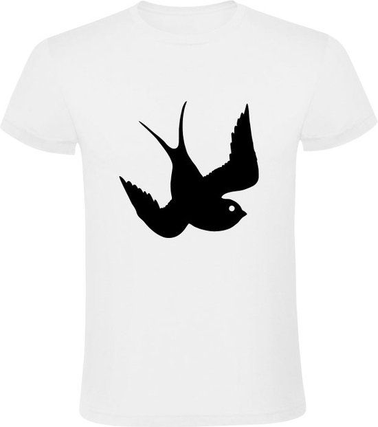 Sol's Oldschool bird Heren T-shirt - Wit - Maat S