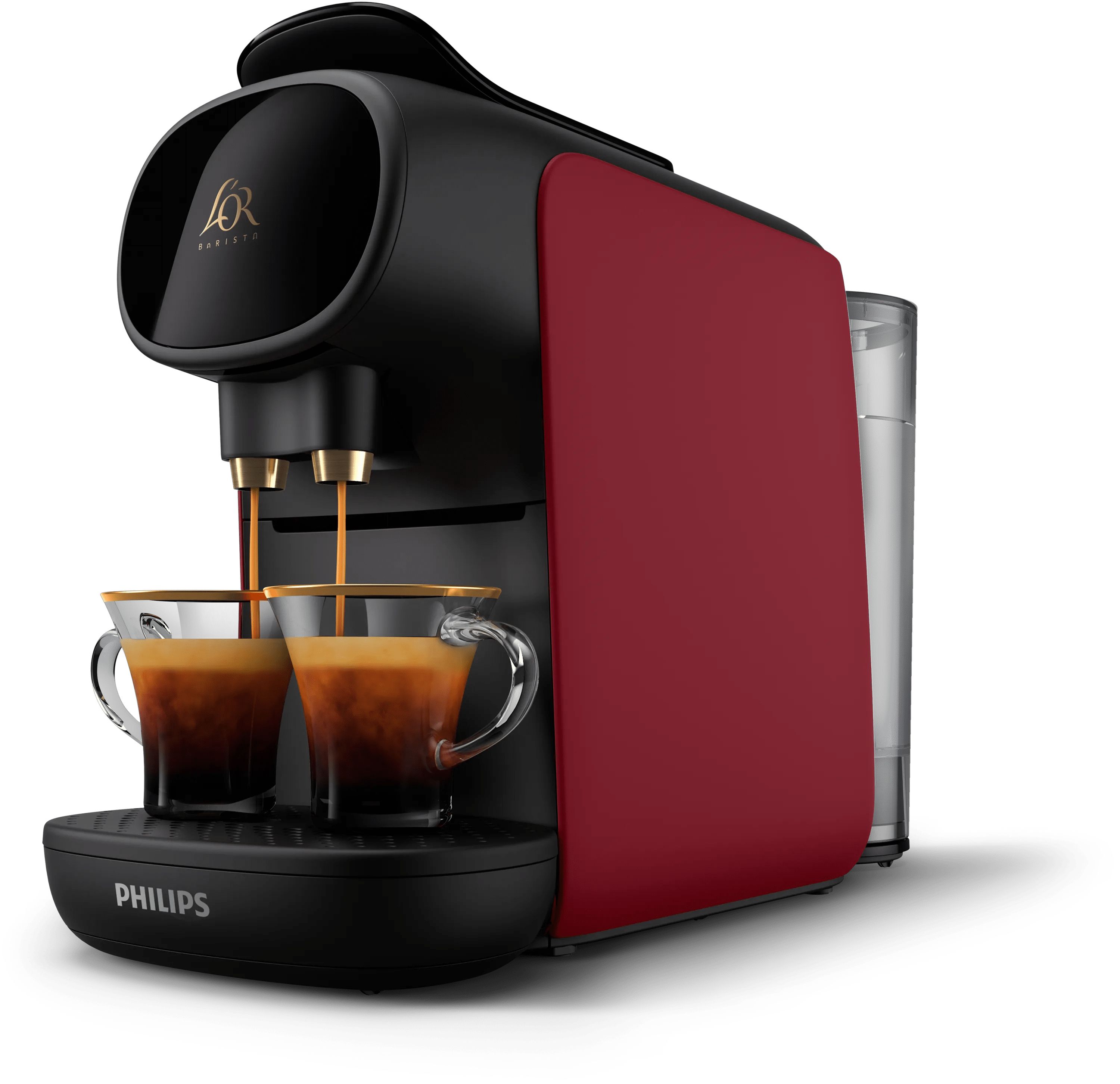 L'OR Barista Sublime LM9012/50 Capsule Coffee Machine - Black/Red