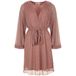 Freebird Mini Jurk met Glitters - Roze