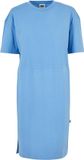 Urban Classics Organic Oversized Slit Tee Jurk Korte Mouw Blauw S