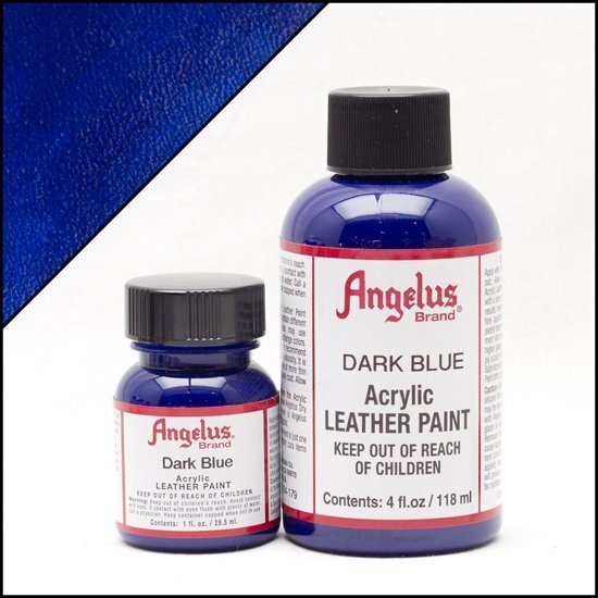 Angelus leerverf Donker Blauw 118ml/4oz