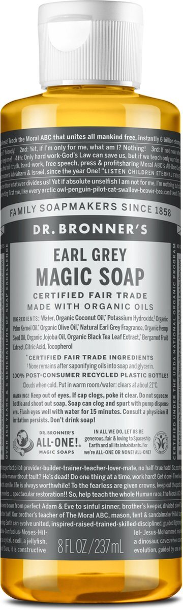 dr bronners Liquid soap Earl Grey