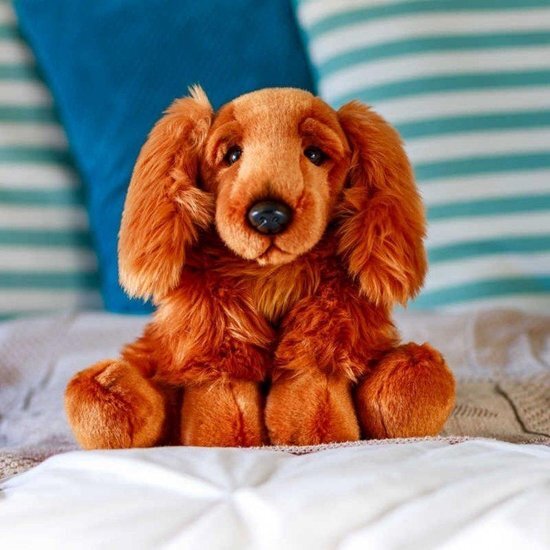 Animigos Pluche dier Cocker Spaniel, knuffeldier in realistisch design, knuffelzacht, ca. 24 cm groot