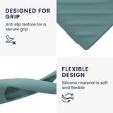kwmobile hoes geschikt voor Samsung Smart TV TM2280e BN59-01385 / BN59-01386 - Siliconen anti-slip hoes voor afstandsbediening in donkergroen