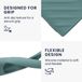kwmobile hoes geschikt voor Samsung Smart TV TM2280e BN59-01385 / BN59-01386 - Siliconen anti-slip hoes voor afstandsbediening in donkergroen