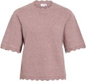 Vila Pull Vinikolina O-neck 2/4 Knit Top - Nostalgia Rose/melange Femme XXL