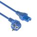 ACT Netsnoer CEE 7/7 male (haaks) - C15 blauw 1,5 m