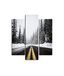Homemania Wandafbeelding, winter, 3 stuks, natuur en landschappen per woonkamer, slaapkamer, meerkleurig, 57 x 0,3 x 60 cm, HM203MDF38, MDF