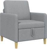 vidaXL Sofa met opbergruimte Lichtgrijs 72 x 78 x 87 cm Polyester