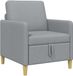 vidaXL Sofa met opbergruimte Lichtgrijs 72 x 78 x 87 cm Polyester
