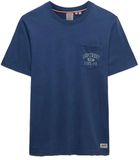 Superdry Vintage Prep Relaxed Pocket T-shirt Heren XXXL Bay Blue