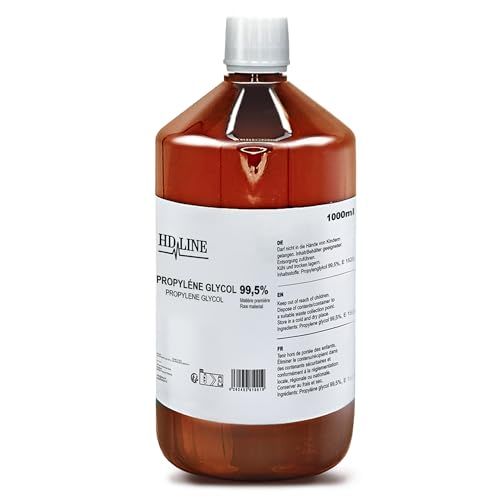 HD-Line Propylene Glycol E1520 - 1000ml - 99.7% Pure - Food Grade - USP/Ph. Eur