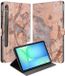 B2Ctelecom Book Case voor Samsung Galaxy Tab S10 FE | Tab S9 FE Tablet Hoesje Marmer Oranje met Standaard