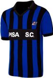 Copa Pisa S.C. 1986/87 Retro Voetbalshirt Heren Blauw Zwart L