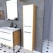 Douchezuil Aurlane Badkamerkolom 30x35 cm hangend - 2 deuren mat witte afwerking