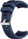 Strap-it bracelet de montre en silicone 22mm universel - bleu foncé