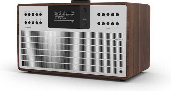 Revo SuperCD - Walnut/Silver | CD Player - DAB Radio - Internet Radio - Bluetooth