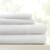 Linen Market Beddengoedset voor queensize bed, 4-delig, gestippeld grijs