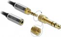 Delock Câble audio 3 m Connecteur jack 3.5 mm vers connecteur jack 6.35 mm - Noir