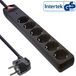 InLine 16461P power uitbreiding 1,5 m 6 AC-uitgang(en) Zwart